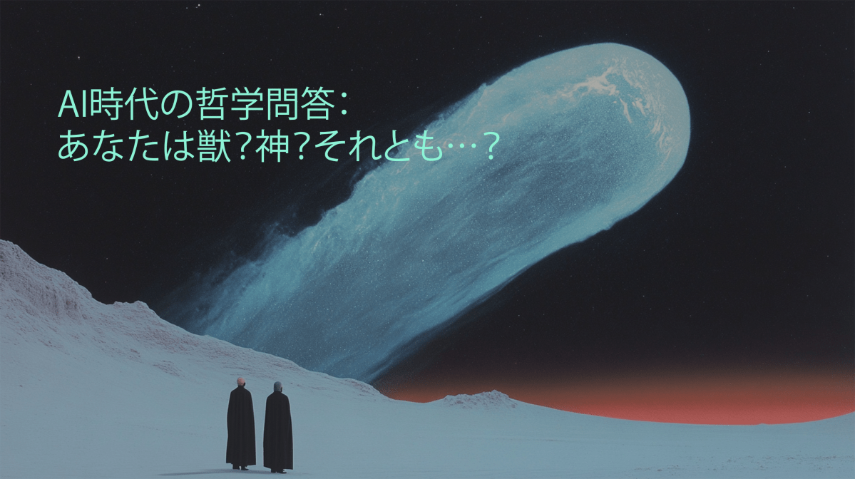 AI時代の哲学問答：あなたは獣？神？それとも…？